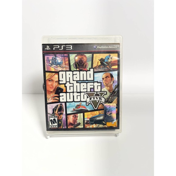 Grand Theft Auto V GTA 5 (Sony Playstation 3, PS3) w/ Manual - TESTED & WORKING! - Picture 1 of 3